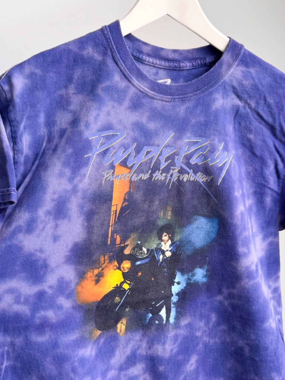 Prince Purple Rain Tour Graphic Tee Tie Dye Band Shirt 19x26.5 M - Picture 2 of 5